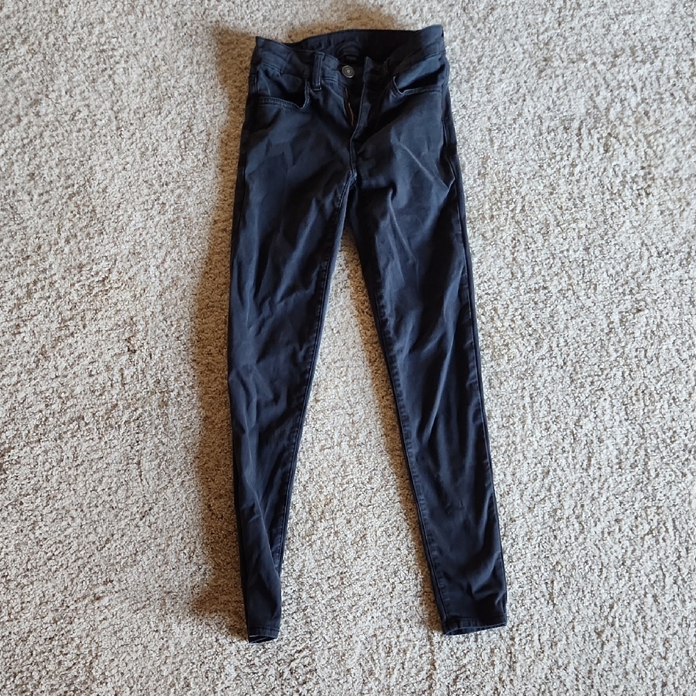 Lightly Worn American Eagle Black Jeggings, Size 00 Regular